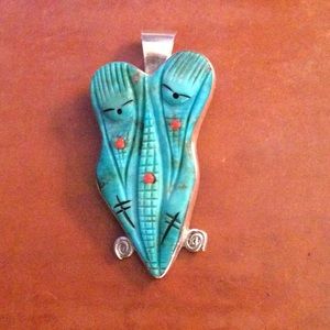 Quandelacy Zuni Cornmaiden Sisters Pendant